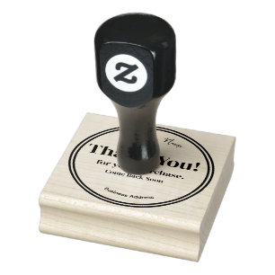 BUSINESS CUSTOMIZABLE THANK YOU  RUBBER STAMP