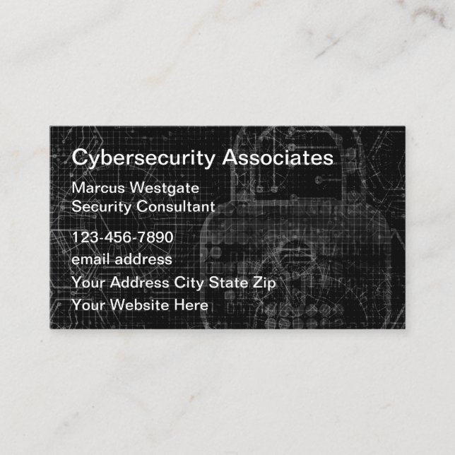 Business Cyberecurity Services Card (Front)