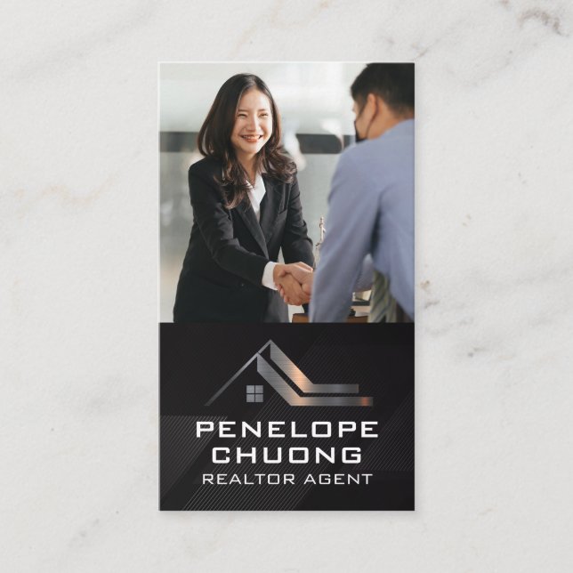Business Deal | Real Estate Logo | Finance Business Card (Front)