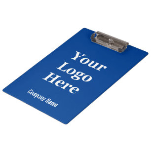 Business Deep Blue and White Your Logo Here Clipboard