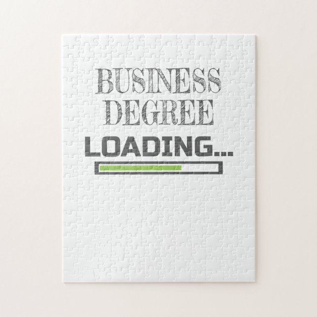 Business Degree Loading Business School Major Gift Jigsaw Puzzle (Vertical)