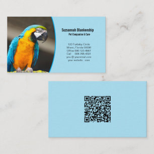 Business Details with QR Code & Custom Photo Business Card
