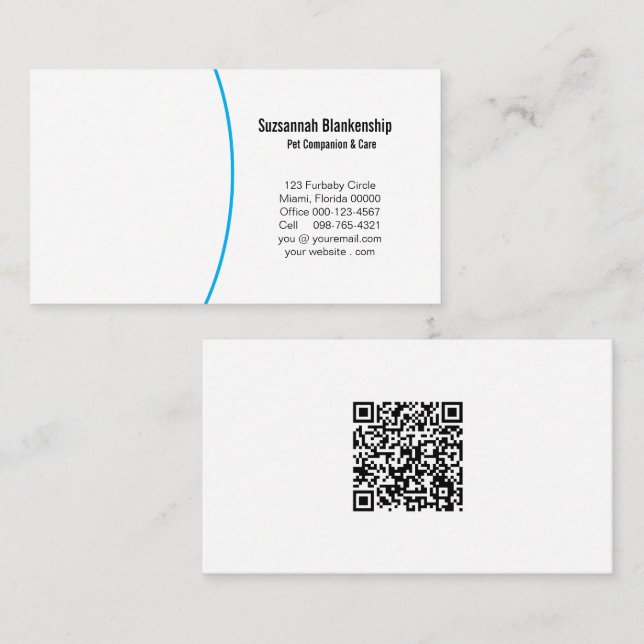 Business Details with QR Code & Custom Photo  Business Card (Front/Back)