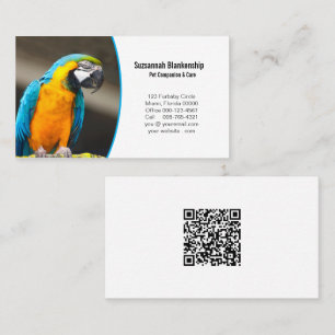 Business Details with QR Code & Custom Photo Card