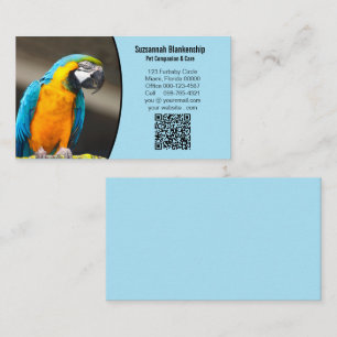 Business Details with QR Code & Custom Photo  Card