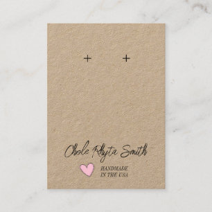Business Display cards - Handmade Earrings