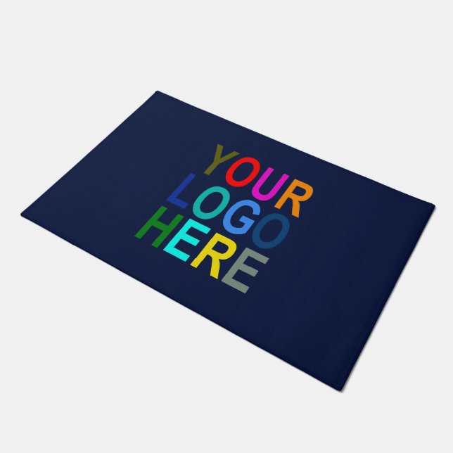Business DoorMat Company Logo Welcome (Angled)
