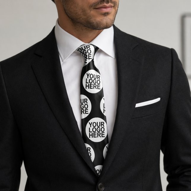 Business Double Sided | Custom Logo Neck Tie (Creator Uploaded)