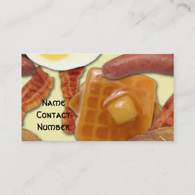 Business eats business card (Front)