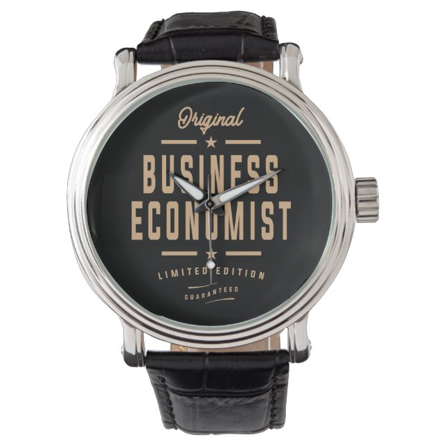 Business Economist Funny Job Occupation Watch (Front)