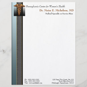 Business Elegance Physician Letterhead Template