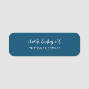 Business Employee Any Colour Script Name Name Tag