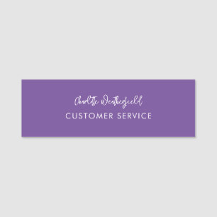 Business Employee Any Colour Service Personnel Name Tag