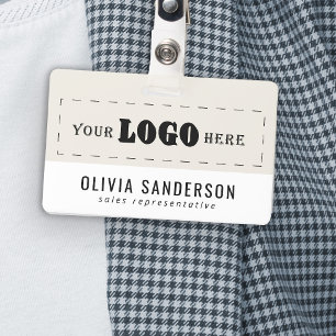 Business employee job title company logo ID Badge