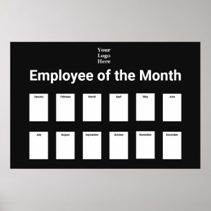 Business Employee of the Month Photo Poster