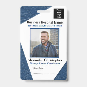 Business Employee Photo Name Logo ID Custom Badge