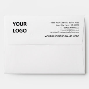 Business Envelope with Your Logo Name Address Info