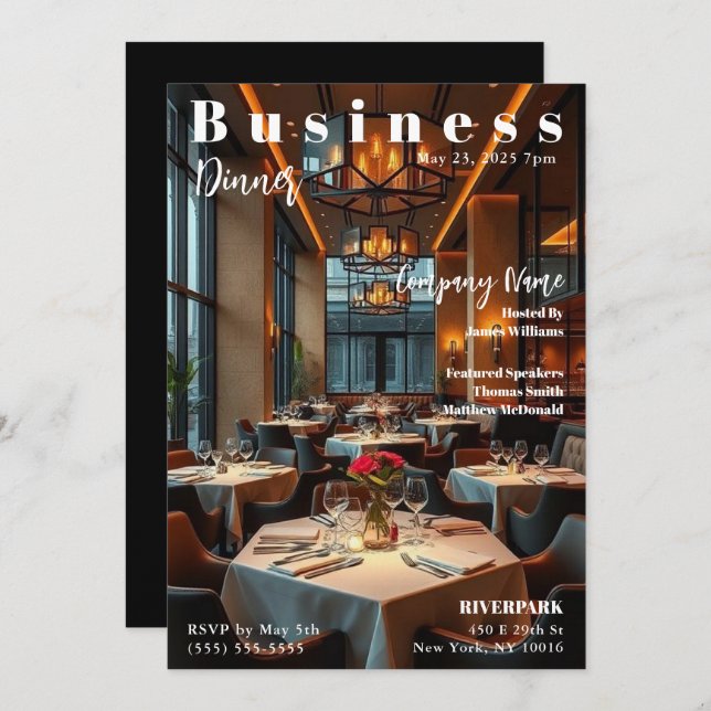 Business Event Invitation (Front/Back)