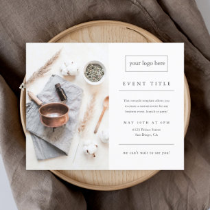 Business Event Minimalist Professional Photo Flyer