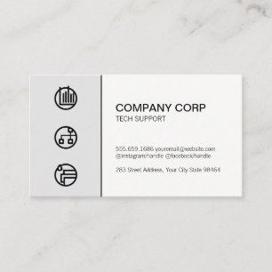 Business Executive Customer Support Finance Appointment Card