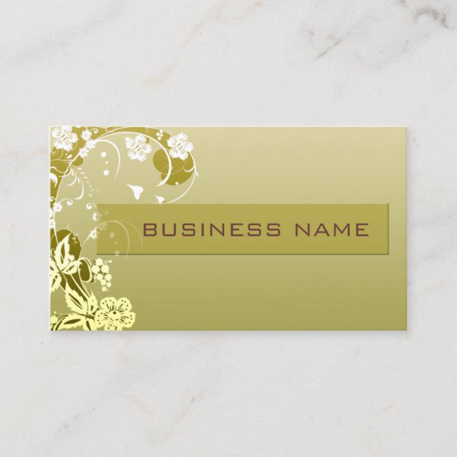 business_floral business card (Front)