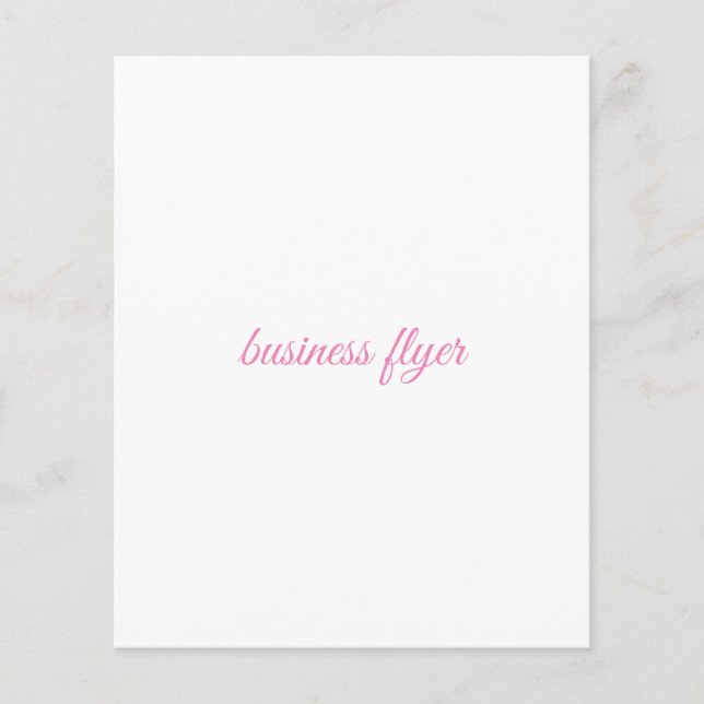 business flyer (Front)