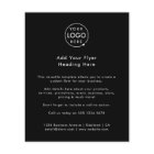 Business Flyer | Black Logo Advertising Flyers