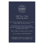 Business Flyer | Navy Blue Logo Advertising Flyers