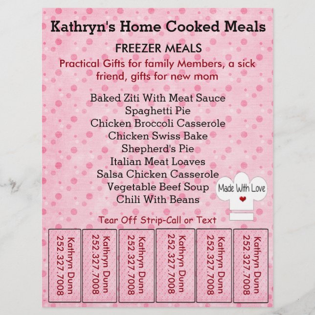 Business Flyer withTear off Strips (Front)