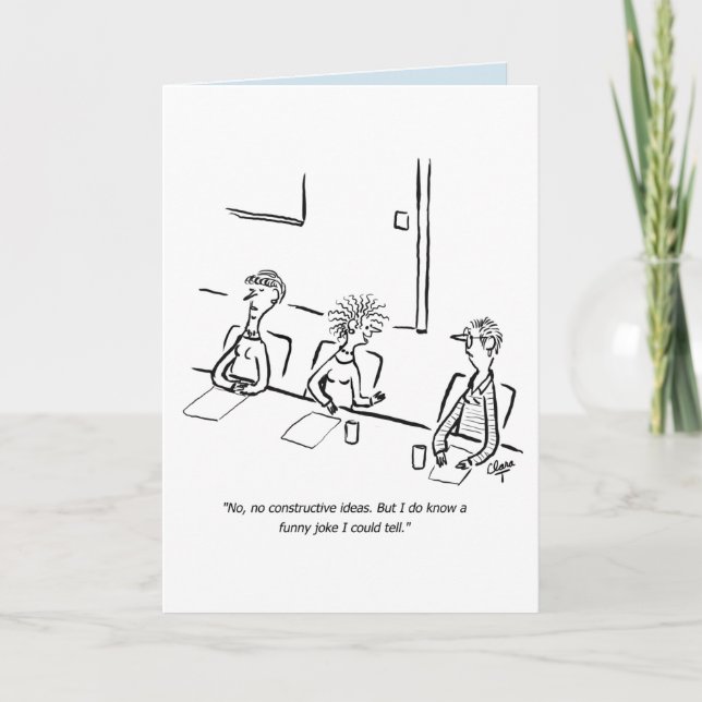 Business funny joke birthday card (Front)