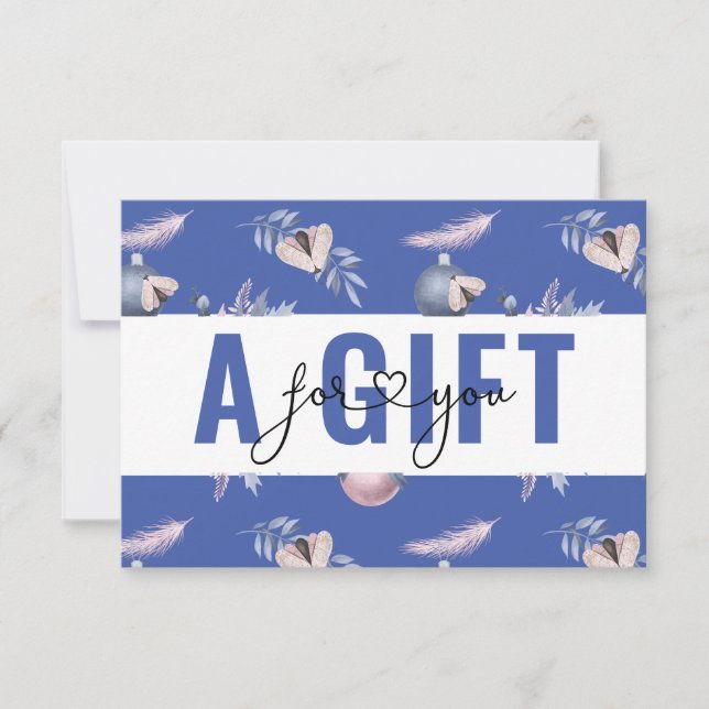 BUSINESS GIFT CERTIFICATE | Christmas  Pattern (Front)