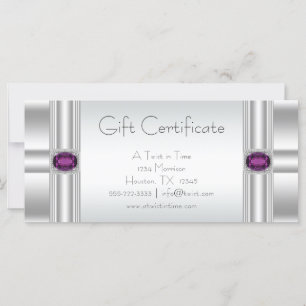 Business Gift Certificate Gift Cards