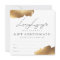 BUSINESS GIFT CERTIFICATE | Gold Brush Minimalist