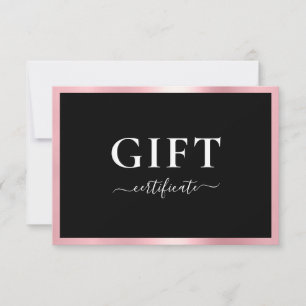 BUSINESS GIFT CERTIFICATE   Modern  