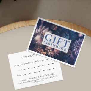 BUSINESS GIFT CERTIFICATE Modern Floral