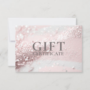 BUSINESS GIFT CERTIFICATE Modern Glitter