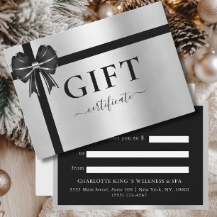 BUSINESS GIFT CERTIFICATE   Modern   Ribbon