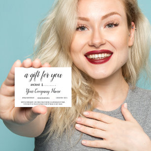 Business Gift Certificate Simply Modern Social
