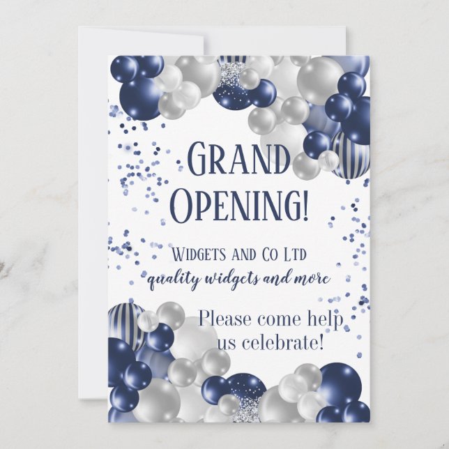 Business Grand Opening Launch Invitation (Front)