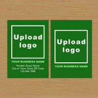 Business Green Enclosure Card