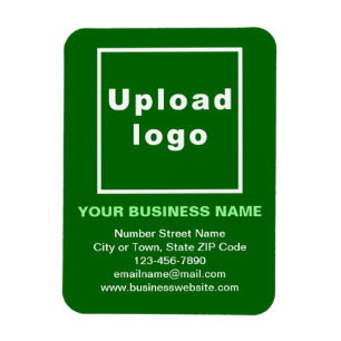 Business Green Flexible Photo Magnet