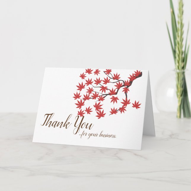 Business Greeting Cards - Thanksgiving (Front)