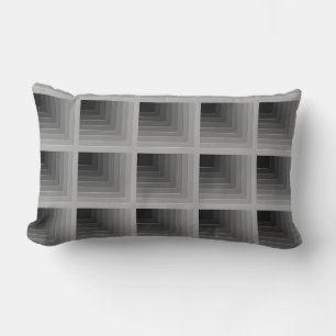 Business grey monochrome lumbar cushion