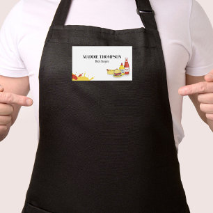 Business Hamburger Hotdog Employee Name Tag