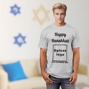 Business Hanukkah Greeting on Grey T-Shirt