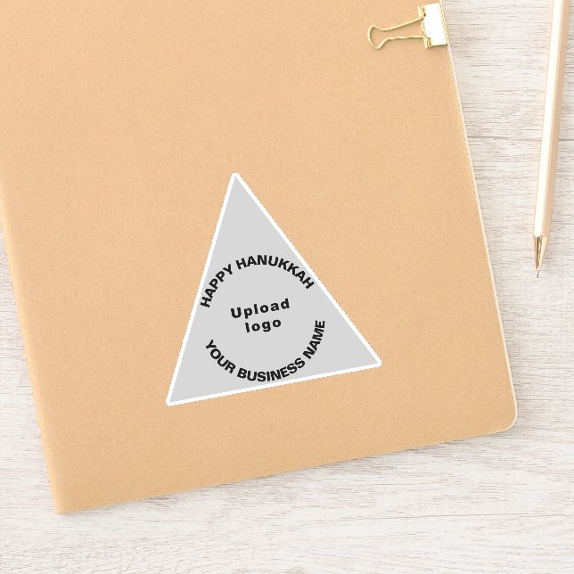 Business Hanukkah Greeting on Grey Triangle Vinyl (Notebook)