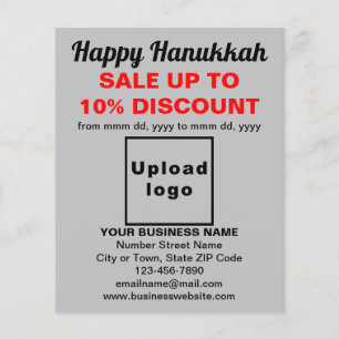 Business Hanukkah Sale on Grey Flyer