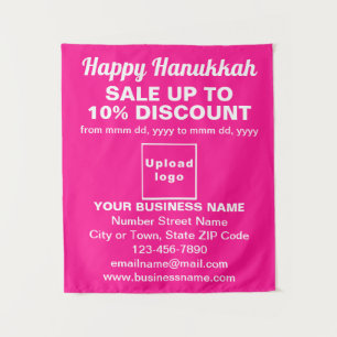 Business Hanukkah Sale on Pink Tapestry