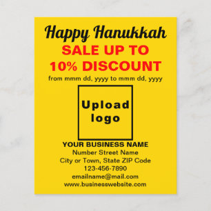 Business Hanukkah Sale on Yellow Flyer