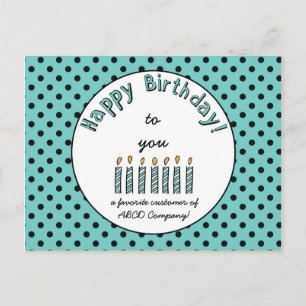 Business Happy Birthday Coupon Postcard